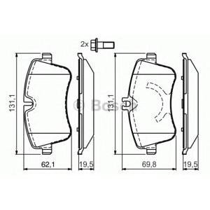 накладки BOSCH 0 986 424 518