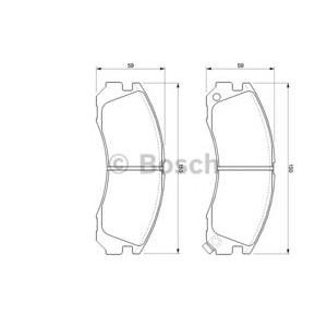 накладки BOSCH 0 986 424 523 