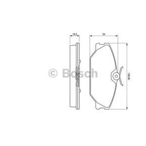 накладки BOSCH 0 986 424 533