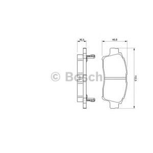 накладки BOSCH 0 986 424 535 