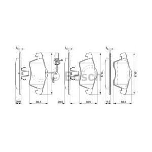 накладки BOSCH 0 986 424 537