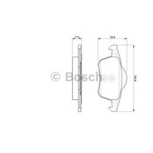 накладки BOSCH 0 986 424 539