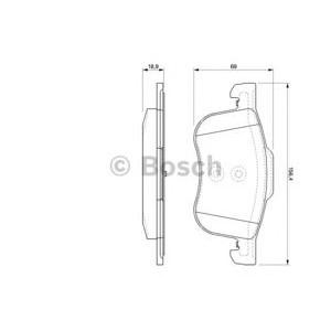 накладки BOSCH 0 986 424 540
