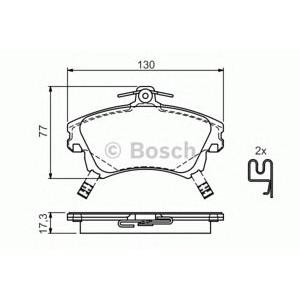 накладки BOSCH 0 986 424 541