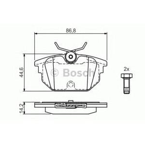 накладки BOSCH 0 986 424 545