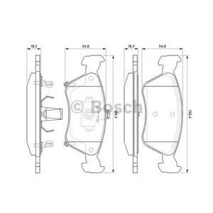 накладки BOSCH 0 986 424 560