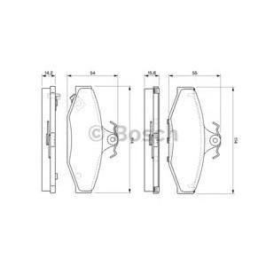 накладки BOSCH 0 986 424 561