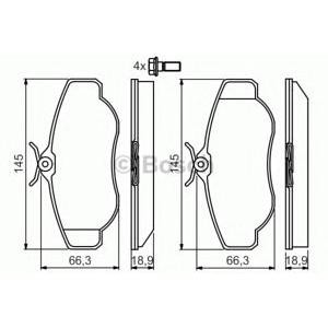 накладки BOSCH 0 986 424 565