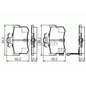 накладки BOSCH 0 986 424 568 