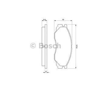 накладки BOSCH 0 986 424 572