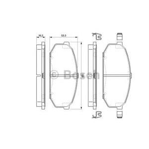 накладки BOSCH 0 986 424 573 