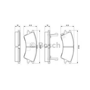 накладки BOSCH 0 986 424 575