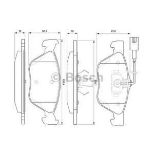 накладки BOSCH 0 986 424 576 