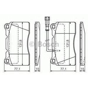 накладки BOSCH 0 986 424 577 