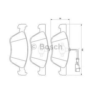 накладки BOSCH 0 986 424 578 