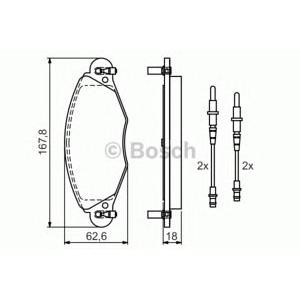 накладки BOSCH 0 986 424 581