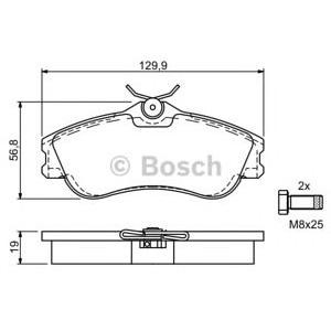 накладки BOSCH 0 986 424 583