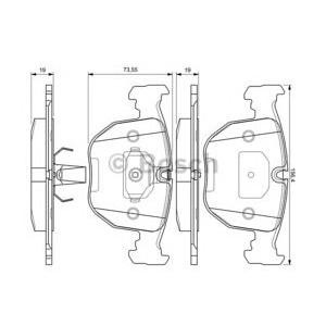 накладки BOSCH 0 986 494 028