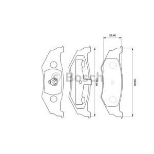 накладки BOSCH 0 986 424 585