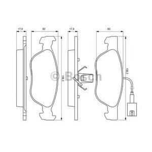 накладки BOSCH 0 986 424 593
