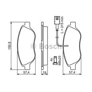 накладки BOSCH 0 986 424 595 