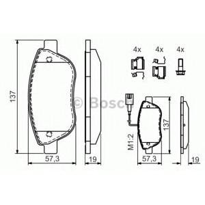 накладки BOSCH 0 986 424 596