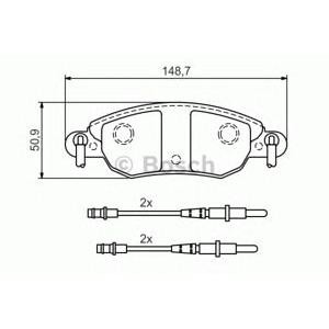 накладки BOSCH 0 986 424 598