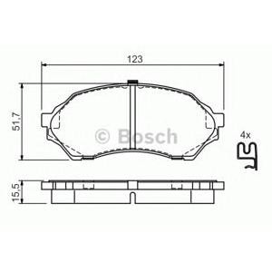 накладки BOSCH 0 986 424 610
