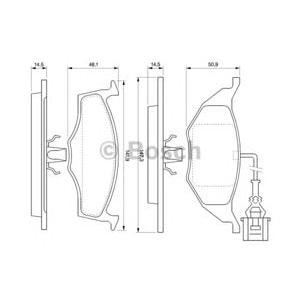 накладки BOSCH 0 986 424 632 