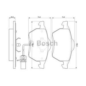 накладки BOSCH 0 986 494 035