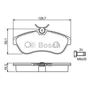 накладки BOSCH 0 986 424 635
