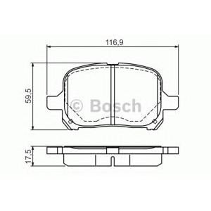 накладки BOSCH 0 986 424 639 