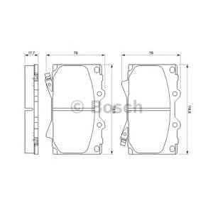 накладки BOSCH 0 986 424 640