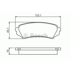 накладки BOSCH 0 986 424 641