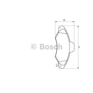 накладки BOSCH 0 986 424 644 