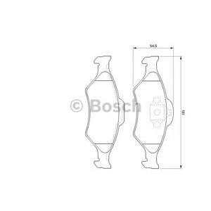 накладки BOSCH 0 986 424 645 