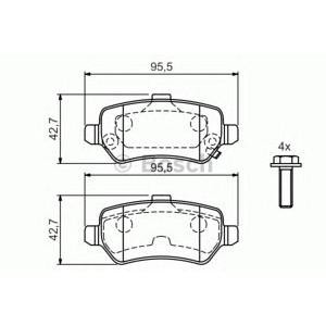 накладки BOSCH 0 986 424 646