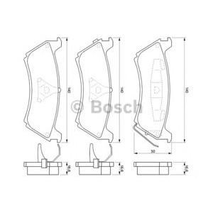 накладки BOSCH 0 986 424 648 