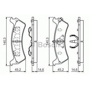 накладки BOSCH 0 986 424 655