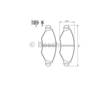 накладки BOSCH 0 986 424 660 