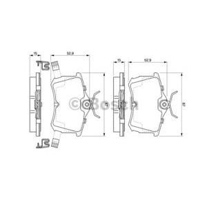 накладки BOSCH 0 986 424 661