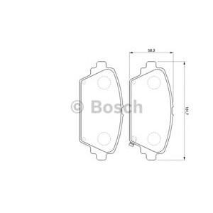 накладки BOSCH 0 986 424 663 