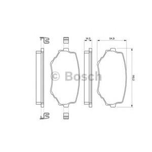 накладки BOSCH 0 986 424 669