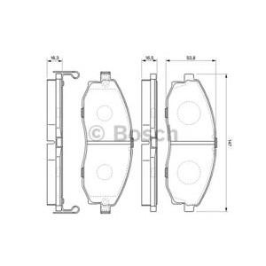 накладки BOSCH 0 986 424 670