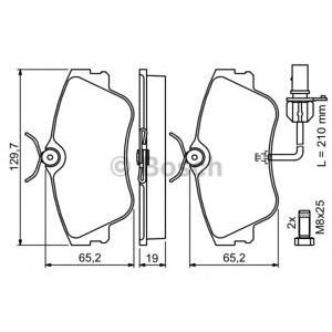 накладки BOSCH 0 986 424 672