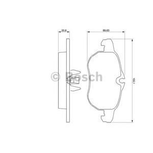 накладки BOSCH 0 986 424 677