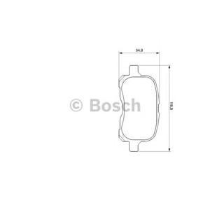 накладки BOSCH 0 986 424 692