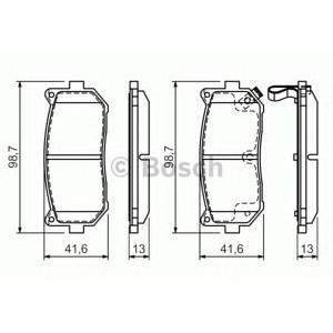 накладки BOSCH 0 986 424 693 