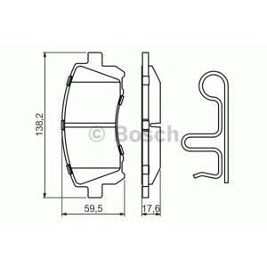 накладки BOSCH 0 986 424 700 