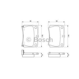 накладки BOSCH 0 986 424 711